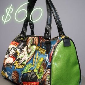 Vintage Monsters Bowler Bag